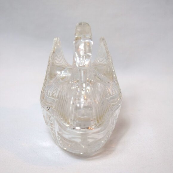 VTG Crystal Swan Bird on Nest Trinket Dish - Picture 2 of 6